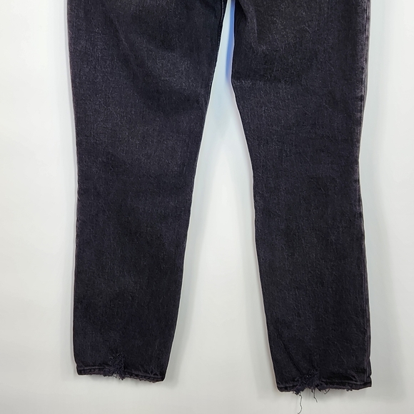 Abercrombie & Fitch 26 Short Curve Love '90s Straight Ultra High Rise Jean Black - Picture 12 of 16